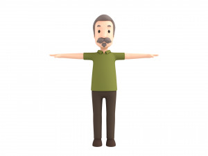 cartoonman035 oldman 3D Model