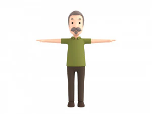 cartoonman035 oldman 3D Model