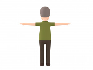 cartoonman035 oldman 3D Model