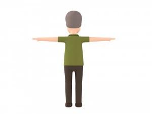 cartoonman035 oldman 3D Model