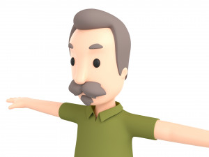 cartoonman035 oldman 3D Model