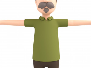 cartoonman035 oldman 3D Model