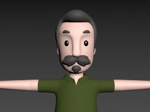 cartoonman035 oldman 3D Model