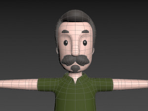 cartoonman035 oldman 3D Model