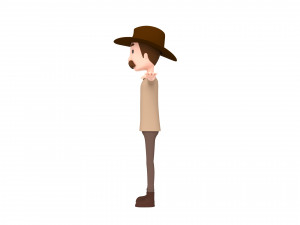 cartoonman038 cowboy 3D Модель