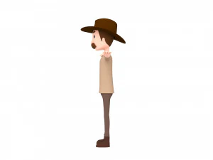 cartoonman038 cowboy 3D Model