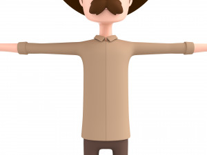cartoonman038 cowboy 3D Модель