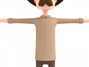 cartoonman038 cowboy 3D Model