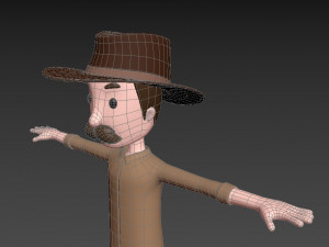 cartoonman038 cowboy 3D Модель