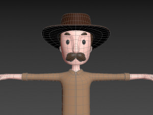 cartoonman038 cowboy 3D Модель