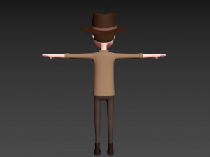 cartoonman038 cowboy 3D Модель