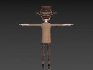 cartoonman038 cowboy 3D Модель