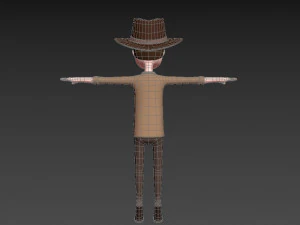 cartoonman038 cowboy 3D Model