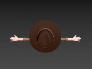 cartoonman038 cowboy 3D Модель