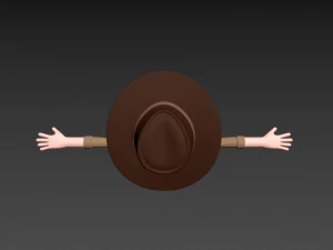 cartoonman038 cowboy 3D Model