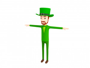 cartoonman039 irishman 3D Model