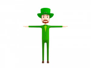 cartoonman039 irishman 3D Model