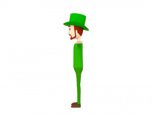 cartoonman039 irishman 3D 模型