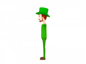 cartoonman039 irishman 3D Model