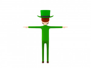 cartoonman039 irishman 3D 模型
