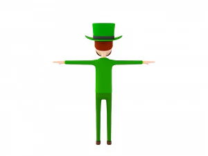 cartoonman039 irishman 3D Model