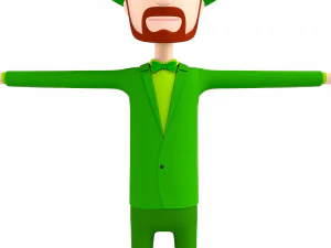 cartoonman039 irishman 3D Model