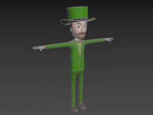 cartoonman039 irishman 3D Model