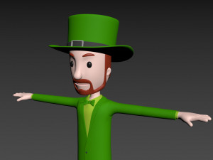 cartoonman039 irishman 3D 模型