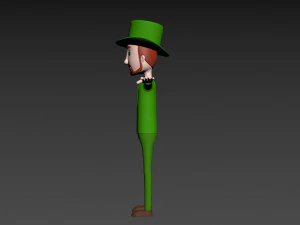 cartoonman039 irishman 3D Model