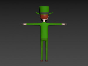 cartoonman039 irishman 3D 模型