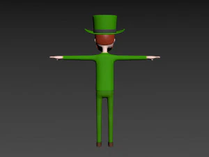 cartoonman039 irishman 3D Model