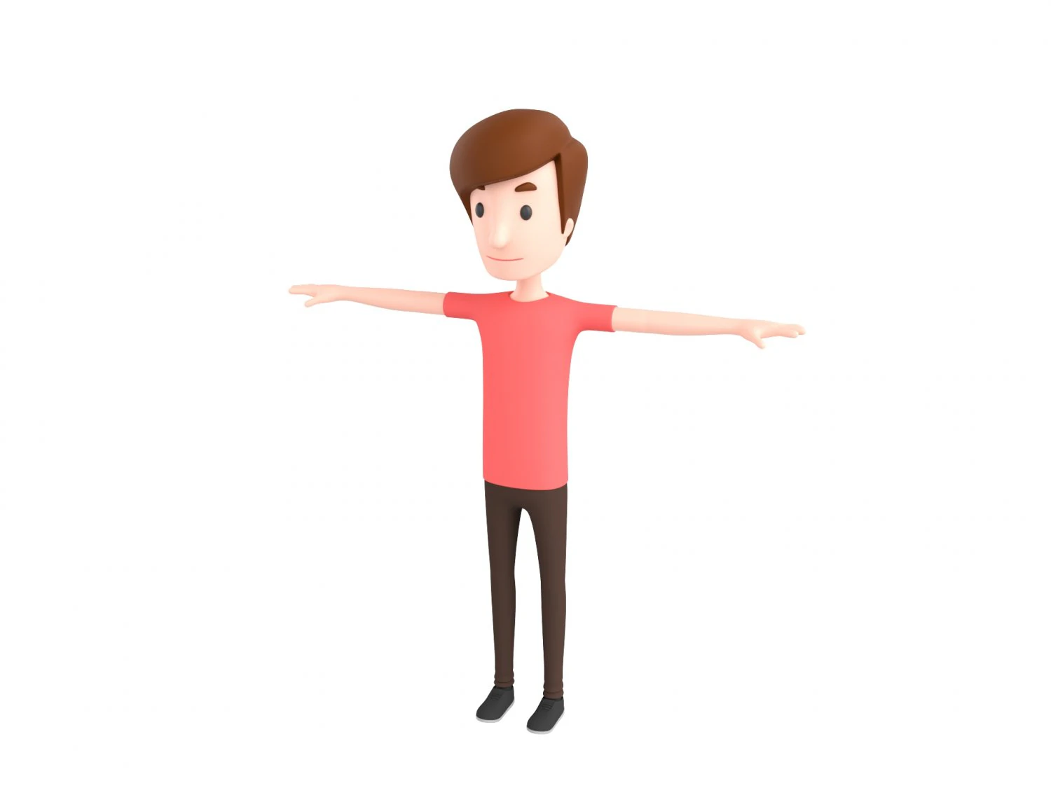 rysunkowyman040 mężczyzna Model 3D .c4d .max .obj .3ds .fbx .stl .blend 