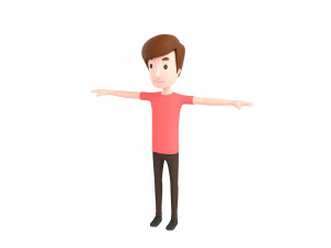 卡通人040 人 3D 模型