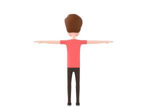 cartoonman040 man 3D 模型