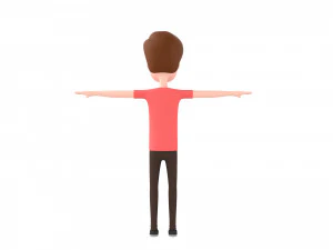 rysunkowyman040 mężczyzna Model 3D