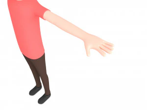 rysunkowyman040 mężczyzna Model 3D