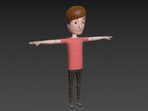 cartoonman040 man 3D 模型