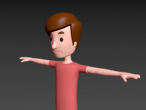 cartoonman040 man 3D 模型