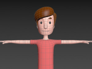 cartoonman040 man 3D 模型