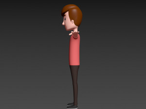 cartoonman040 man 3D 模型