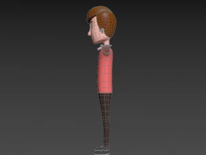 rysunkowyman040 mężczyzna Model 3D