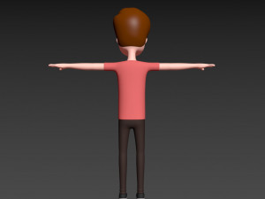 cartoonman040 man 3D 模型