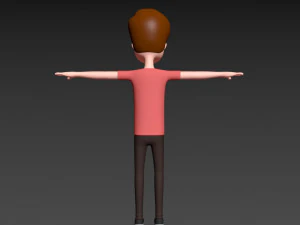 rysunkowyman040 mężczyzna Model 3D