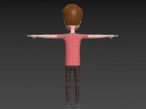 rysunkowyman040 mężczyzna Model 3D