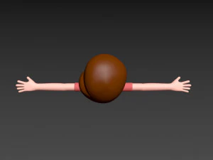 rysunkowyman040 mężczyzna Model 3D