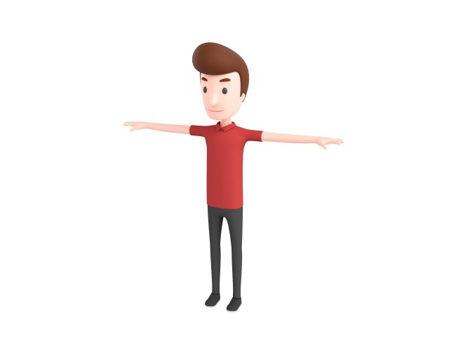 cartoonman042 man Modèle 3D .c4d .max .obj .3ds .fbx .stl .blend 
