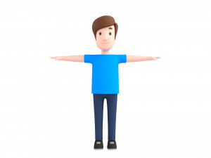 cartoonman043 fat man 3D Модель