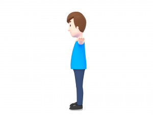cartoonman043 fat man 3D Модель