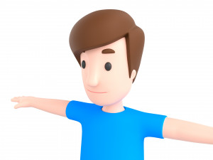 cartoonman043 fat man 3D Модель