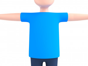 cartoonman043 fat man 3D Модель